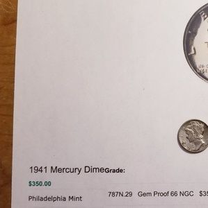 1941 mercury dime